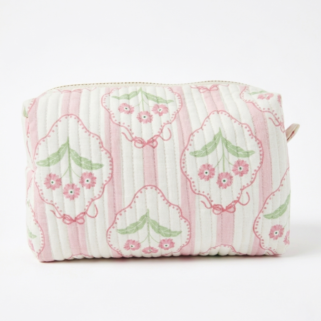 Cozy Carry Mini Pouch – Blush Floral