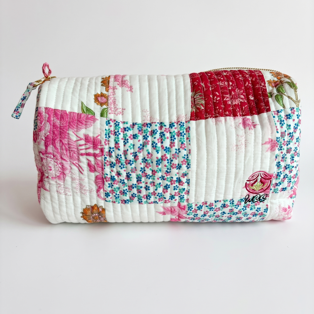 BLOOM COSMETIC BAG – Patchwork Rose