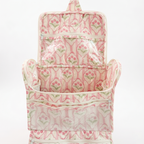 Blush Floral Quilted Utility Bag