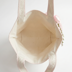 Pearl Lace Quilted Tote Bag