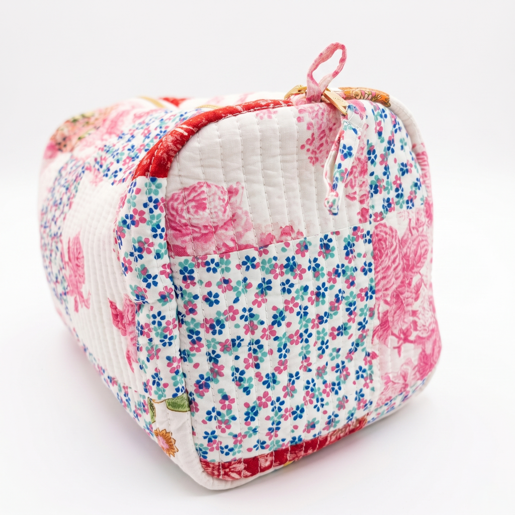 BLOOM COSMETIC BAG – Patchwork Rose