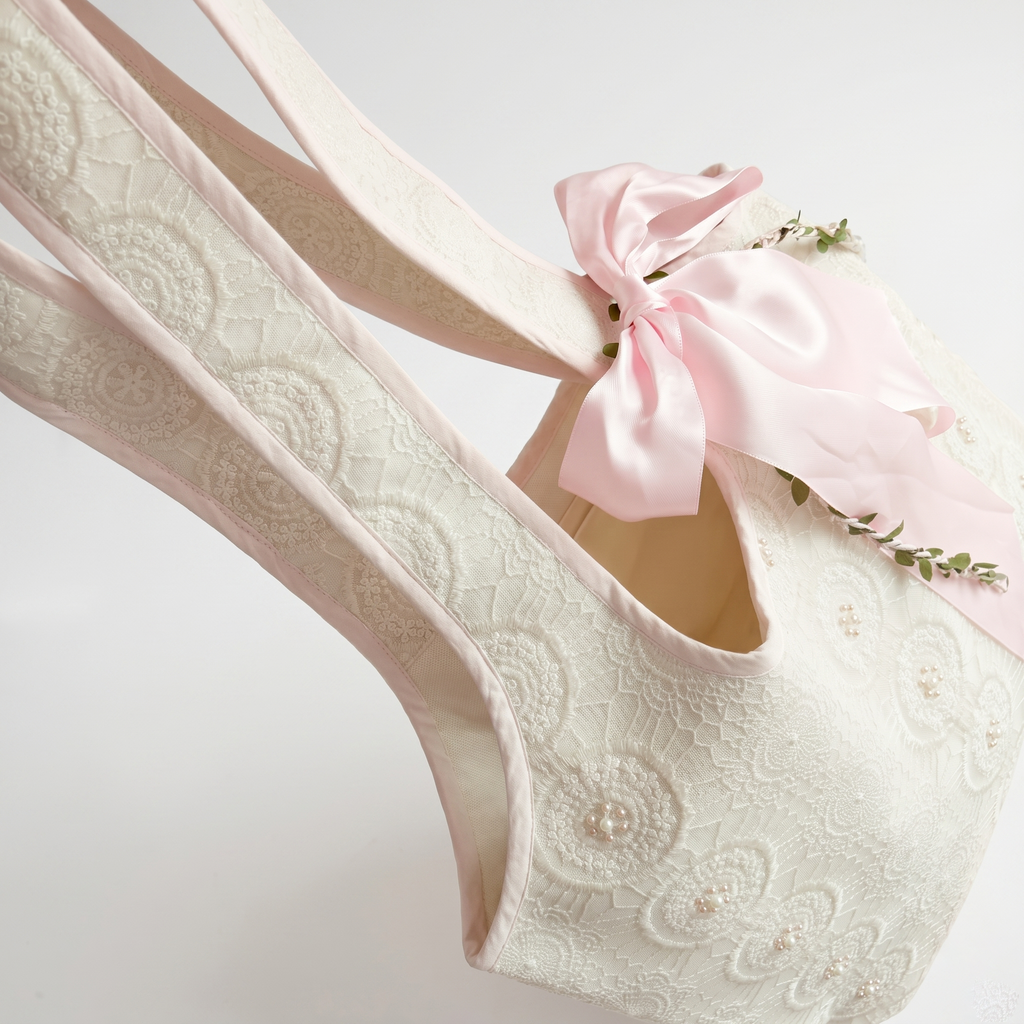 Pearl Lace Quilted Tote Bag