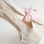 Pearl Lace Quilted Tote Bag