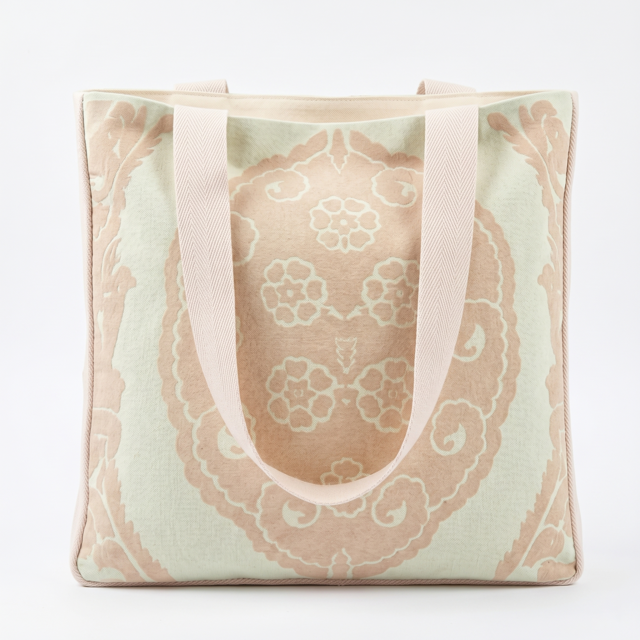 Blush Medallion Canvas Tote Bag