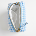 Cozy Carry Mini Pouch – Blue Gingham