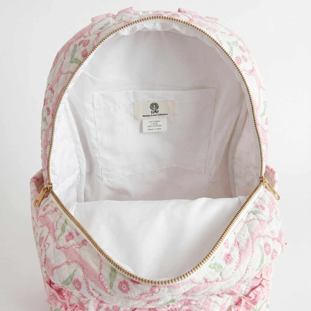 Bloom Backpack | Printed Quilted Laptop & Travel Bag