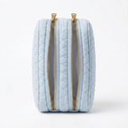 Sky Blue Quilted Men’s Travel Kit