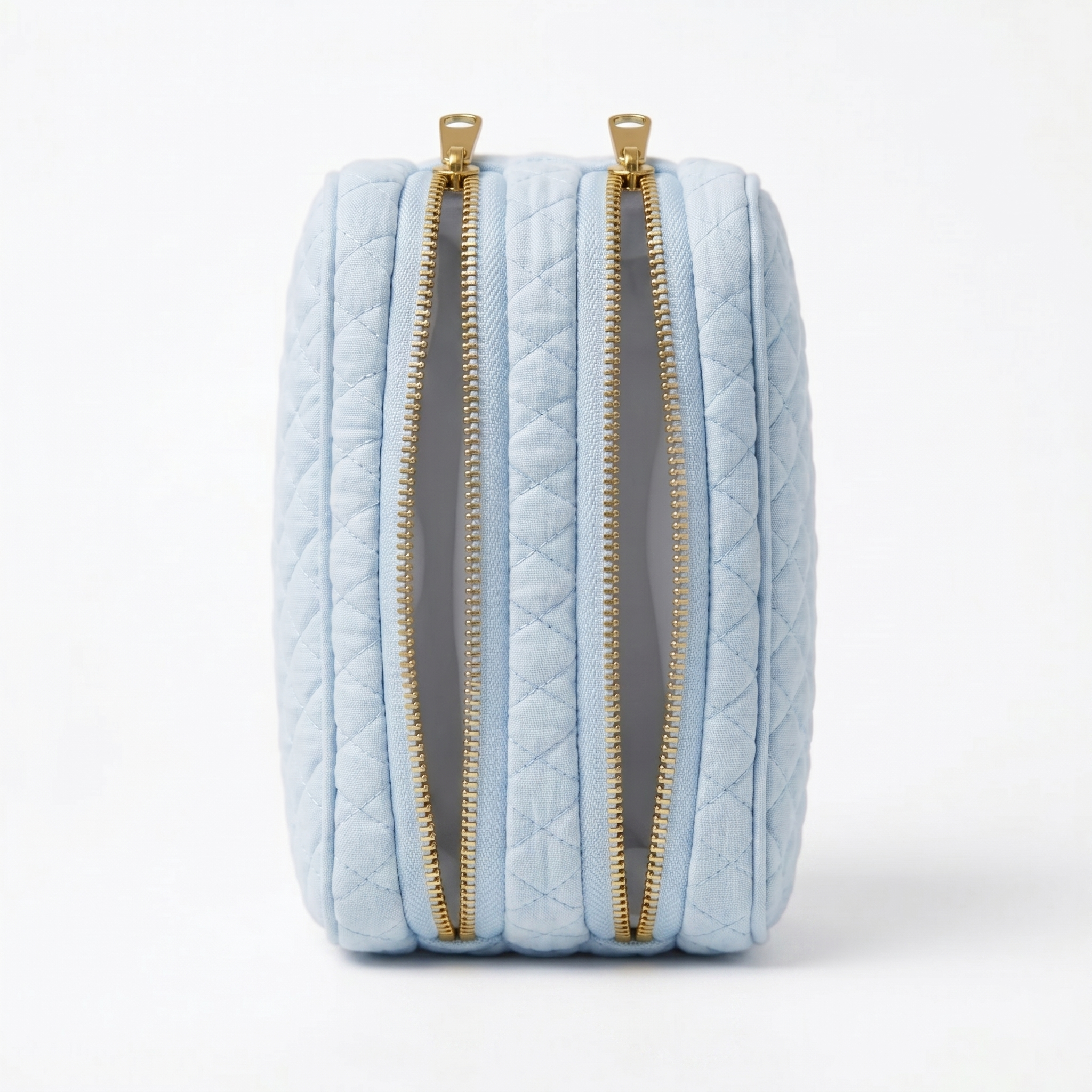 Sky Blue Quilted Men’s Travel Kit