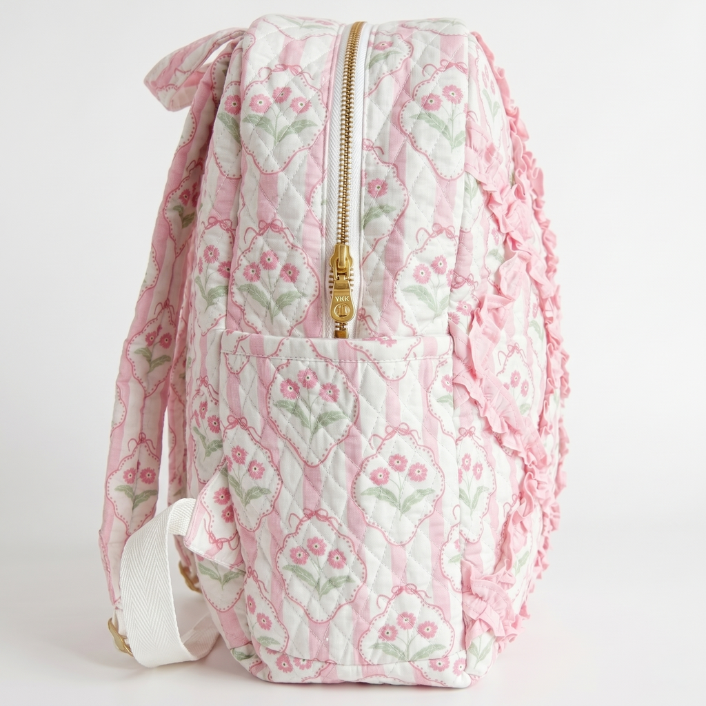 Bloom Backpack | Printed Quilted Laptop & Travel Bag
