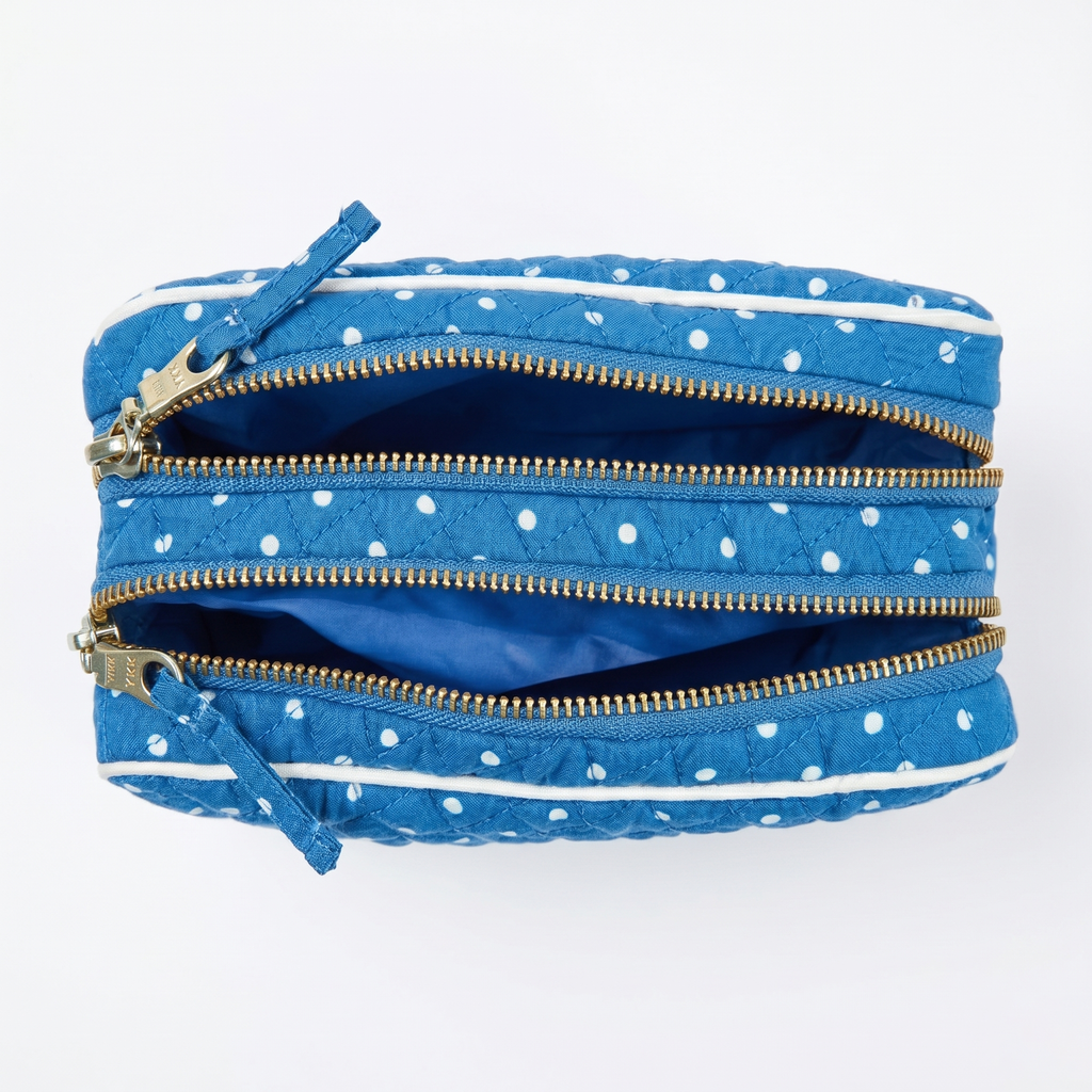 Royal Blue  Quilted Men’s Travel Kit