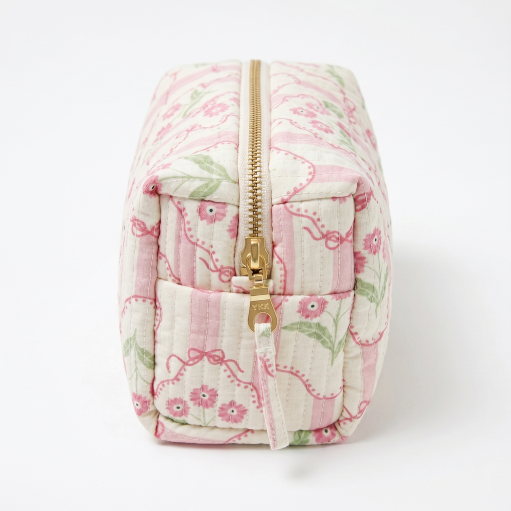 Cozy Carry Mini Pouch – Blush Floral