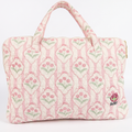 Blush Garden Quilted Laptop Bag