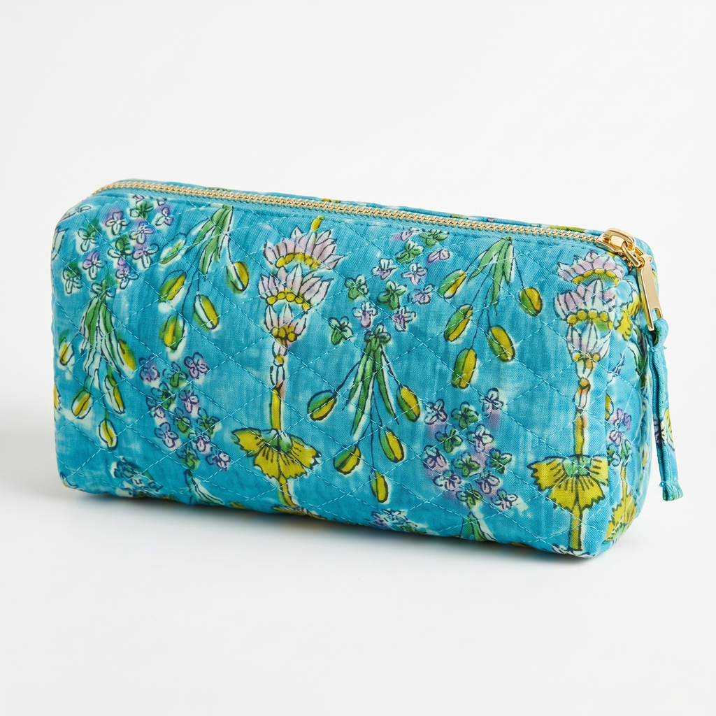 Cozy Carry Mini Pouch – Daisy Blue