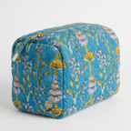 BLOOM COSMETIC BAG – Daisy Blue Makeup Pouch