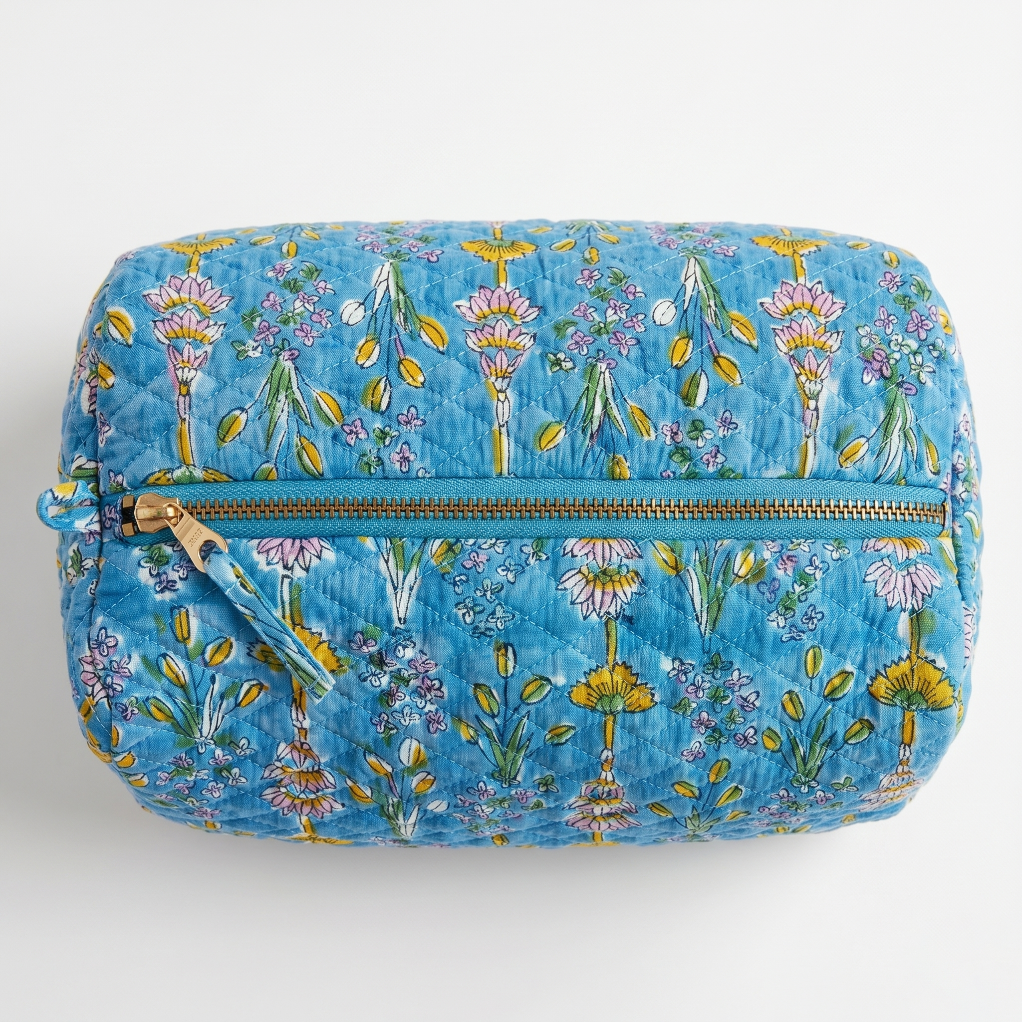 BLOOM COSMETIC BAG – Daisy Blue Makeup Pouch