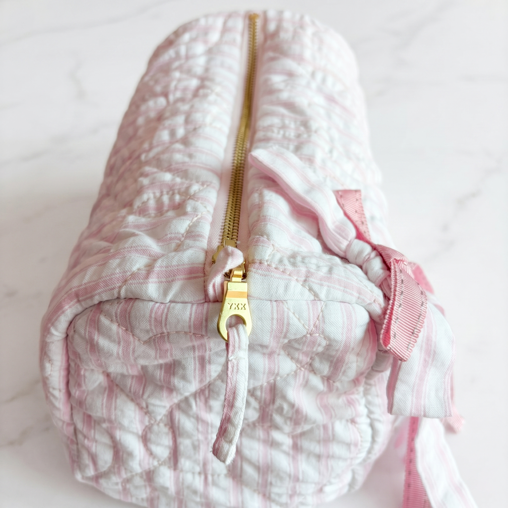 BLOOM COSMETIC BAG – Quilted Printed Cosmetic Pouch