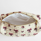 BLOOM COSMETIC BAG – Coquette Bow Makeup Pouch