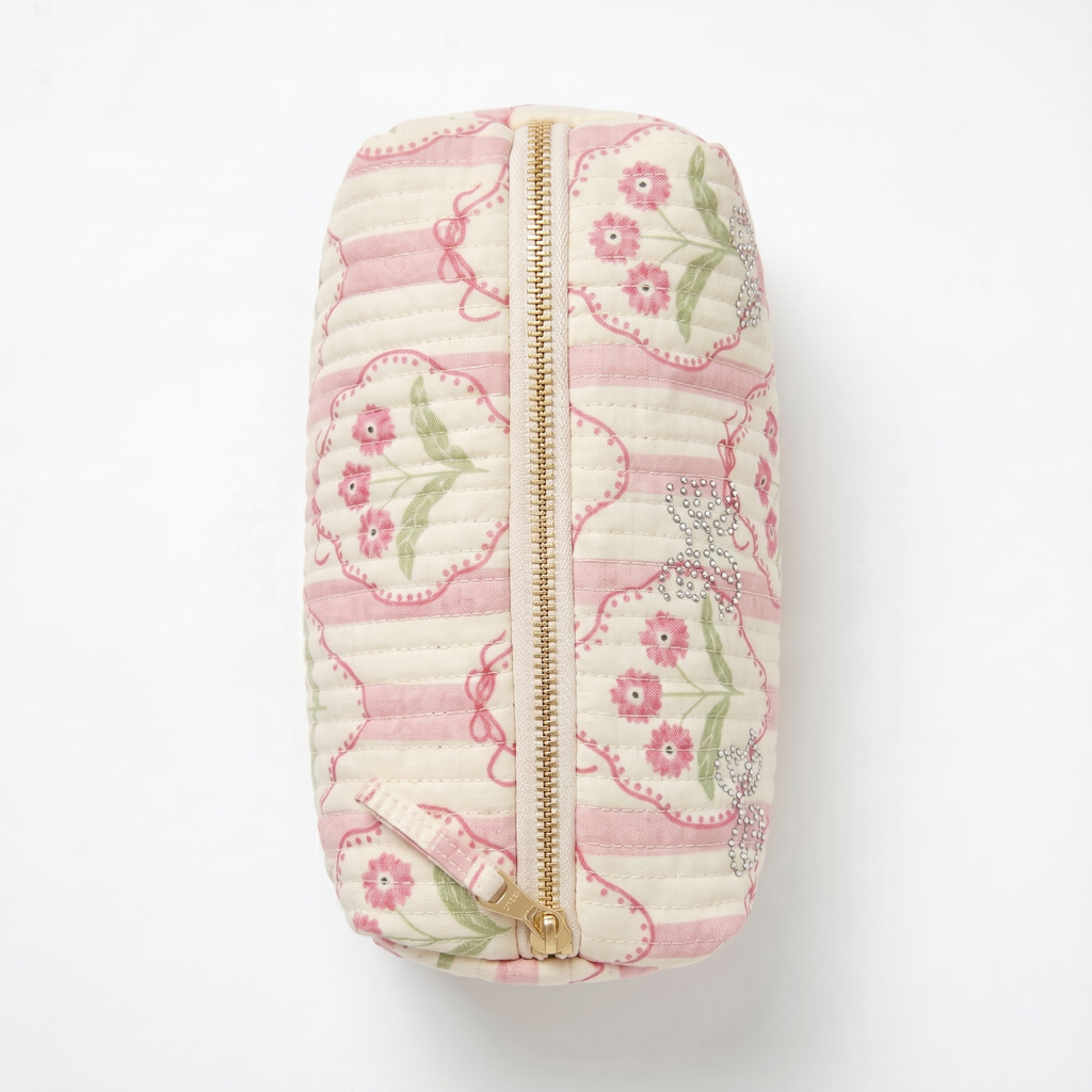 Cozy Carry Mini Pouch – Blush Floral