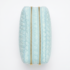 Sky Blue Quilted Men’s Travel Kit