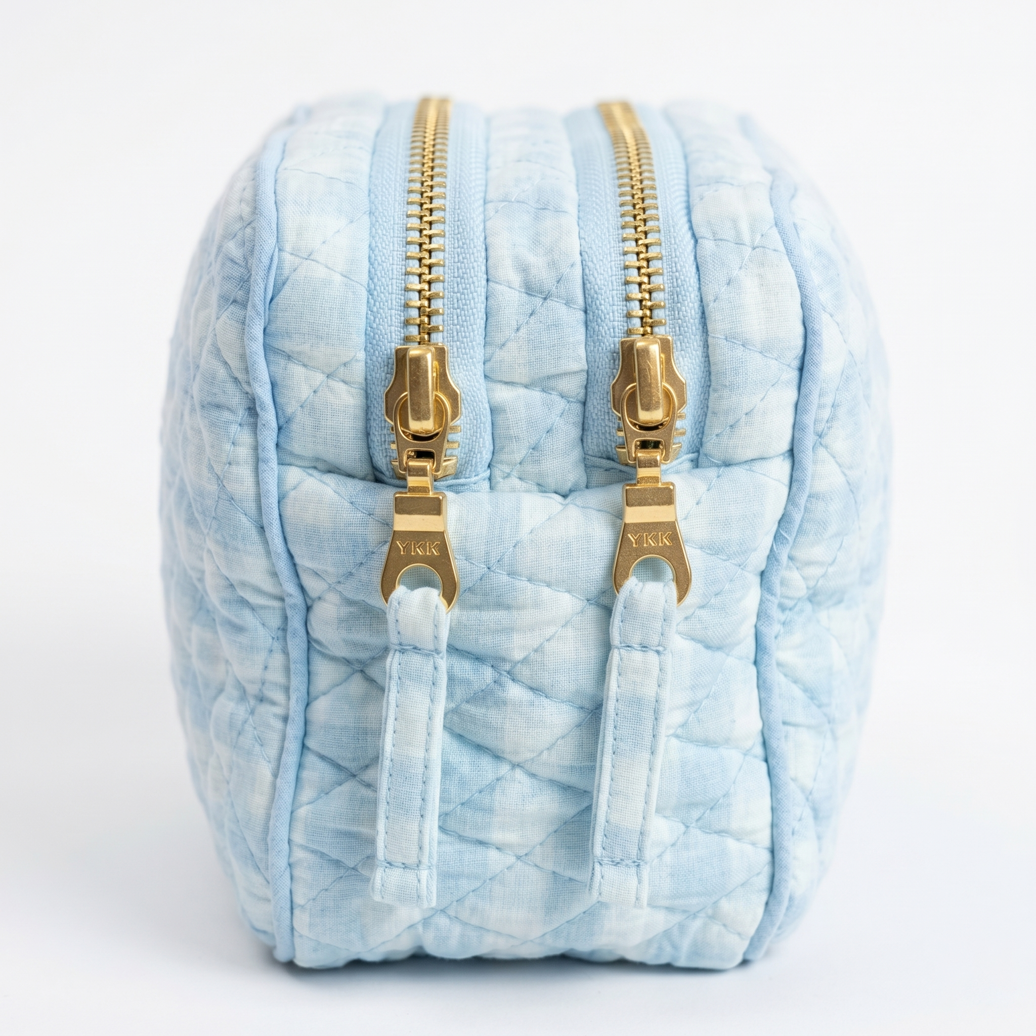 Sky Blue Quilted Men’s Travel Kit