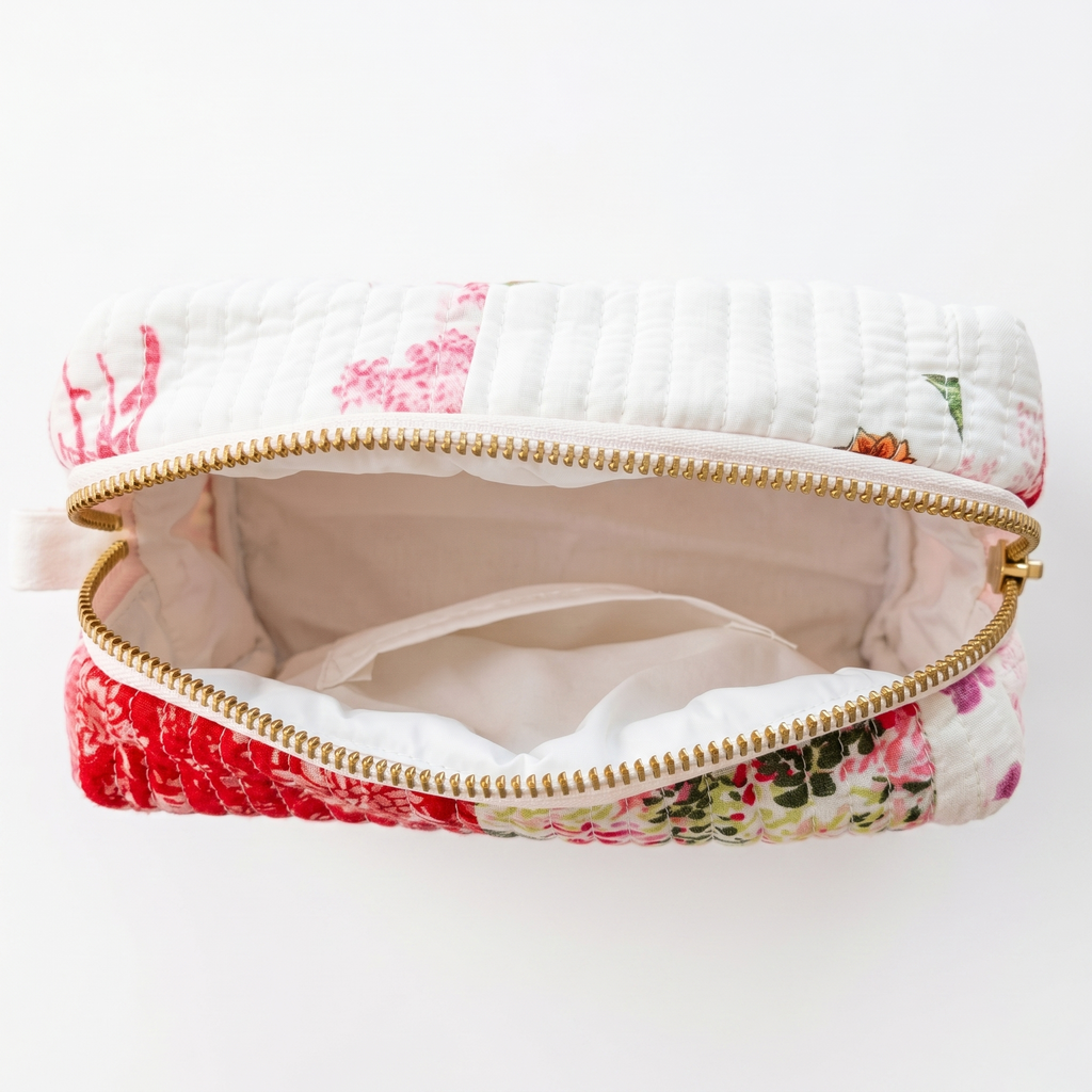 Cozy Carry Mini Pouch – Patchwork Rose