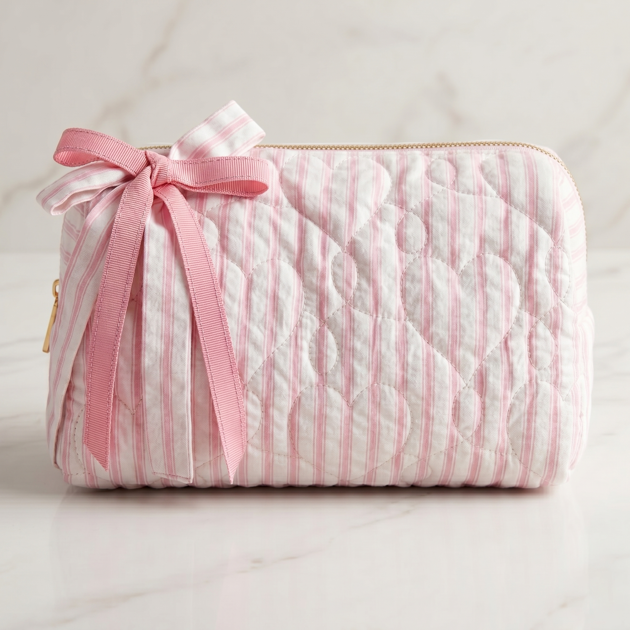 BLOOM COSMETIC BAG – Quilted Printed Cosmetic Pouch