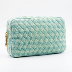 Sky Blue Quilted Men’s Travel Kit