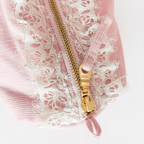 BLOOM COSMETIC BAG – Blush Lace Makeup Pouch