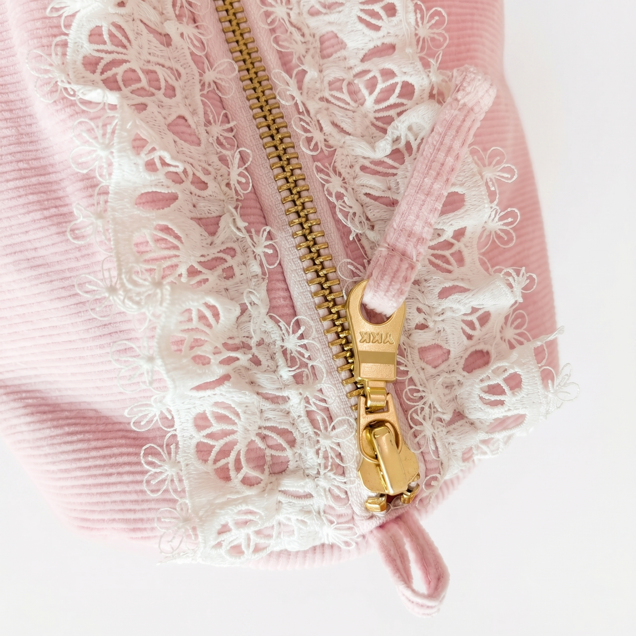 BLOOM COSMETIC BAG – Blush Lace Makeup Pouch