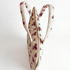 Bow Printed Quilted Laptop Bag for Office