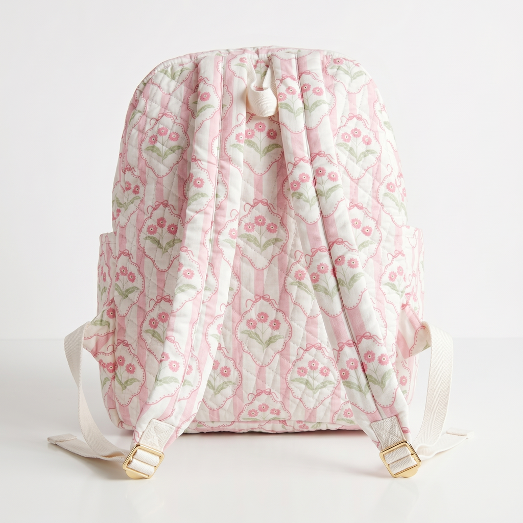 Bloom Backpack | Printed Quilted Laptop & Travel Bag
