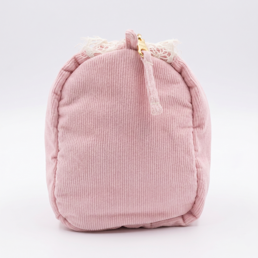BLOOM COSMETIC BAG – Blush Lace Makeup Pouch