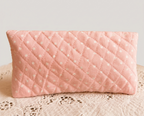 Blush Polka Quilted Sunglasses Case