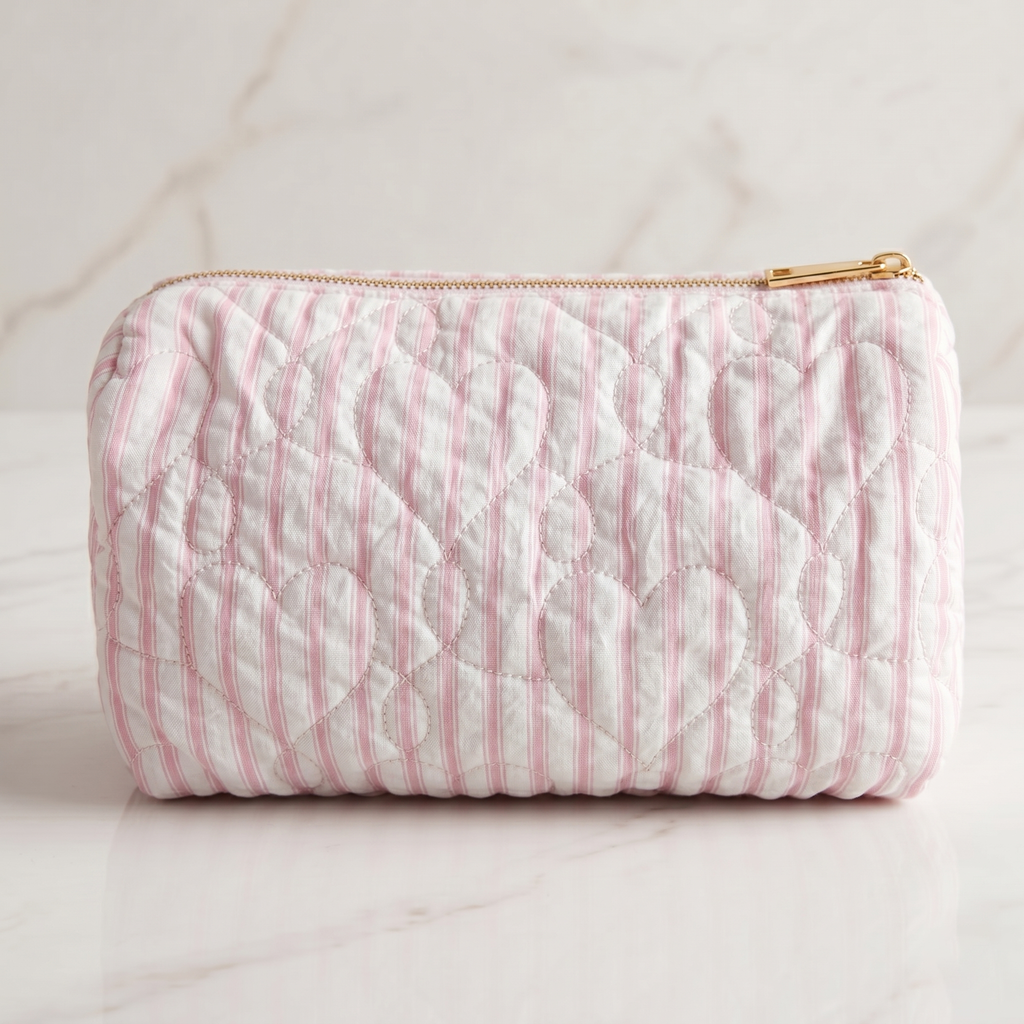 BLOOM COSMETIC BAG – Quilted Printed Cosmetic Pouch